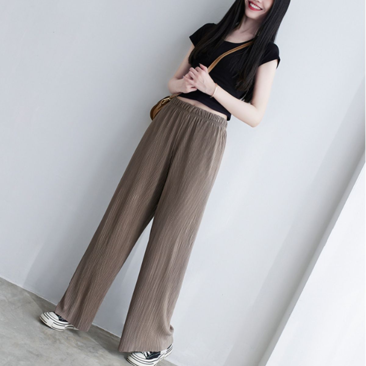 Pants/セルフカットプリーツワイドパンツ ST/No.22035