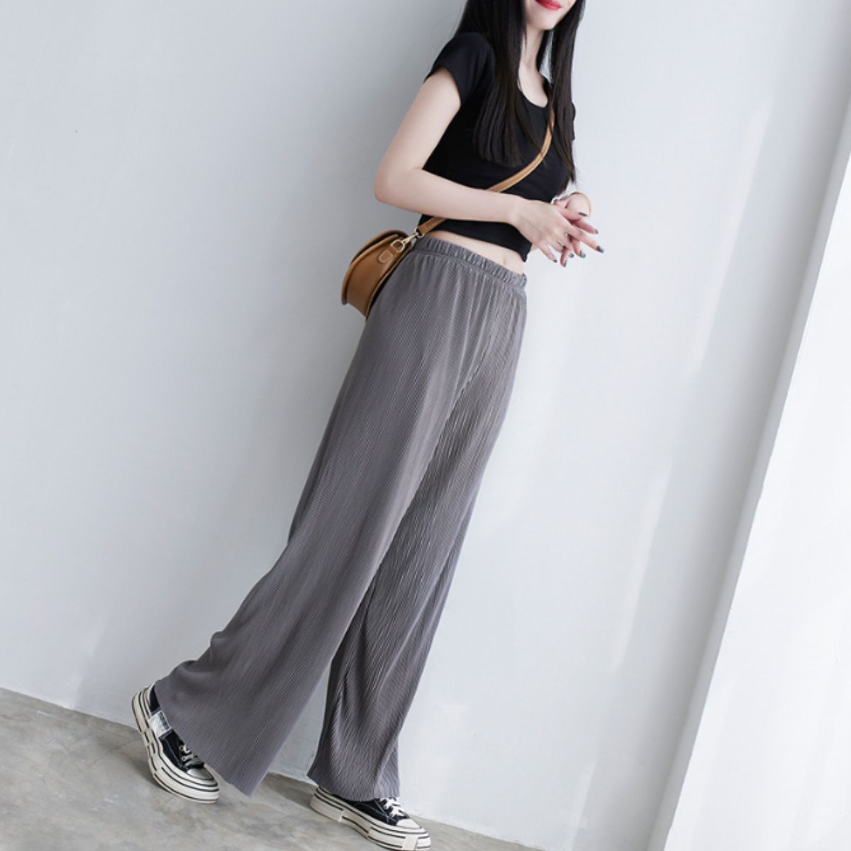 Pants/セルフカットプリーツワイドパンツ ST/No.22035