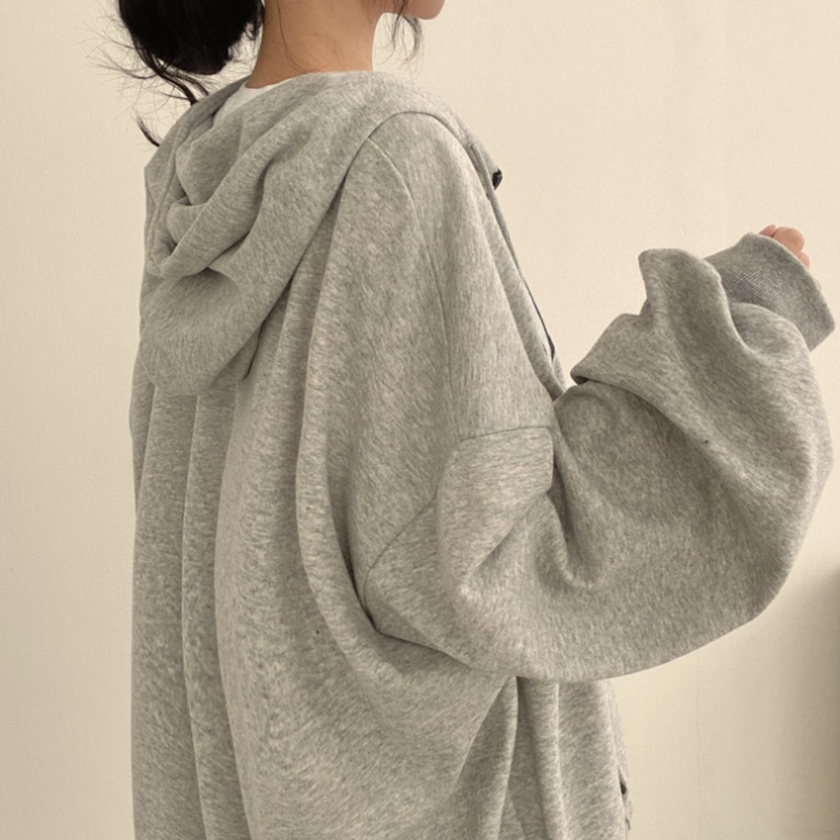 Parka/ハーフジップロゴフードパーカー ST/No.22067