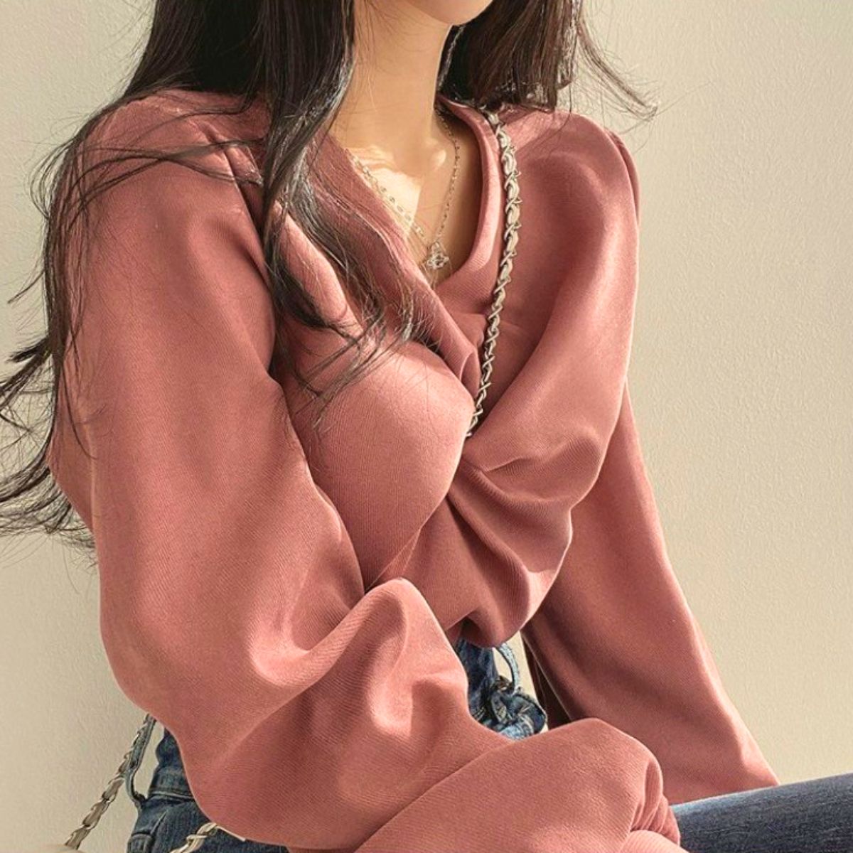 Blouson/カシュクールフェミニントップス ST/No.22071