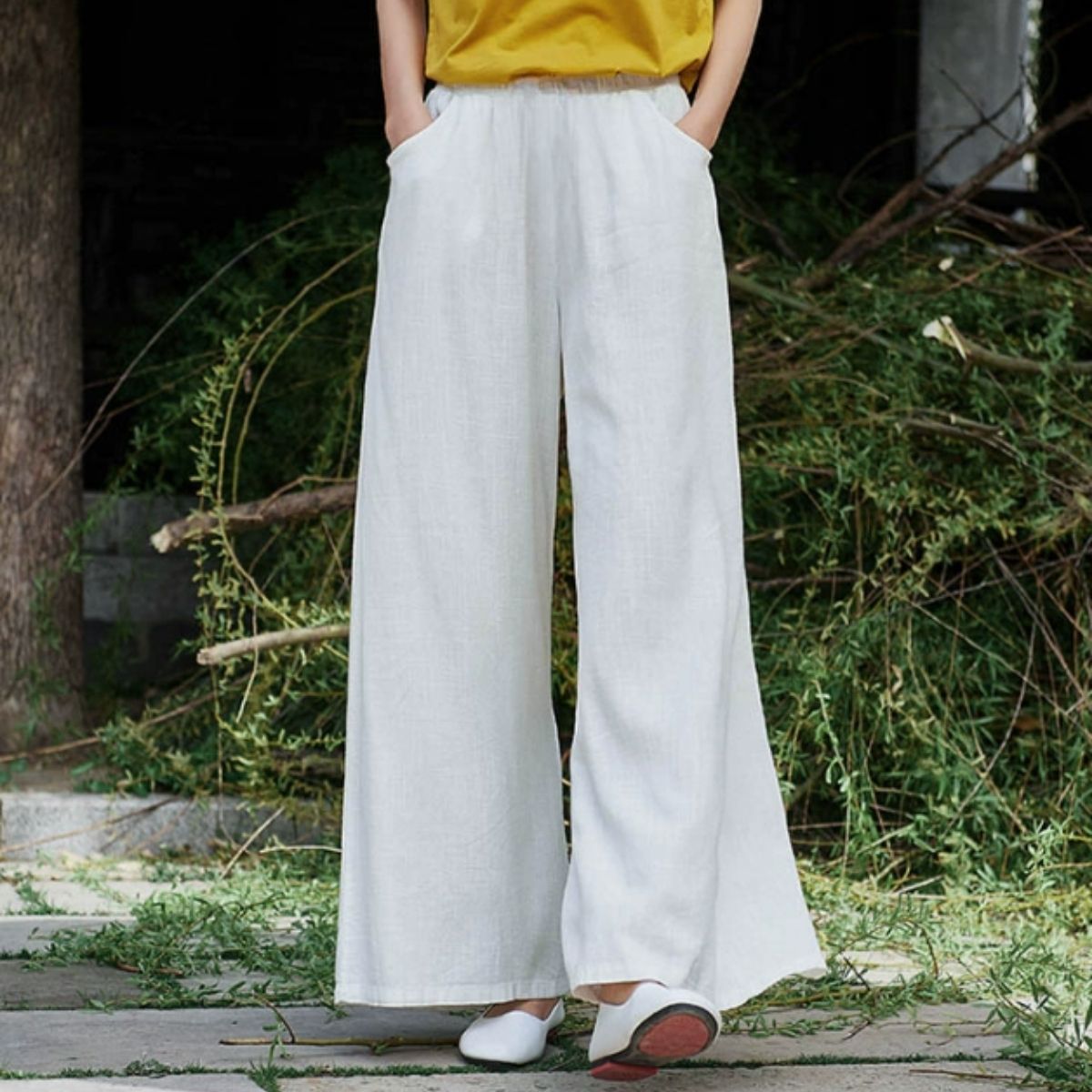 Pants/リネン調ストレートパンツ ST/No.22075