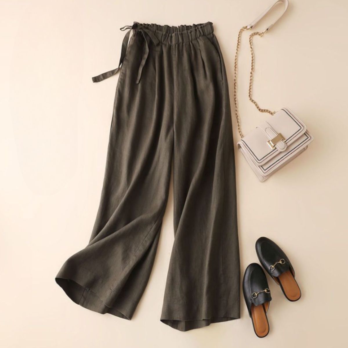 Pants/リネン調ストレートパンツ ST/No.22075