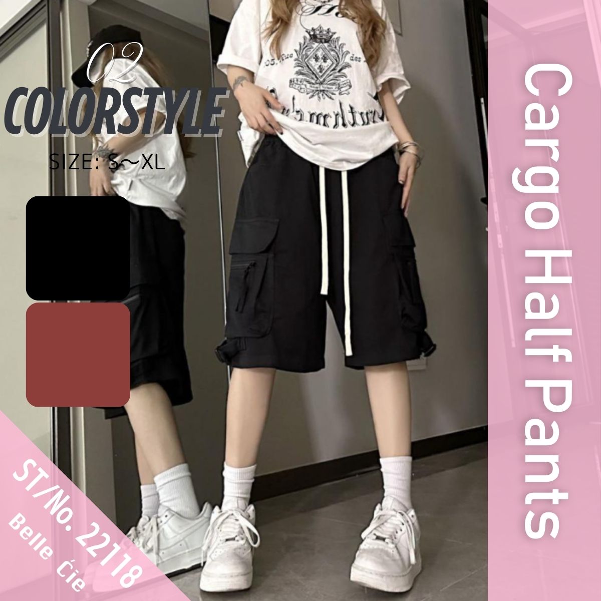 Pants/ストリートハーフカーゴパンツ ST/No.22118