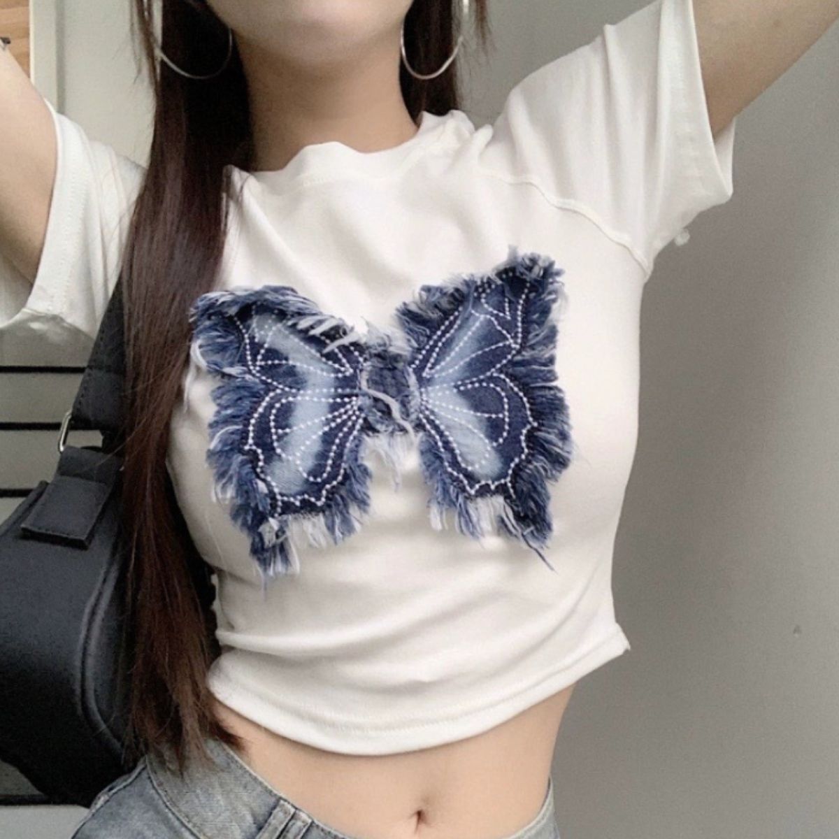 T-Shirts/ショート丈バタフライTシャツ ST/No.22120