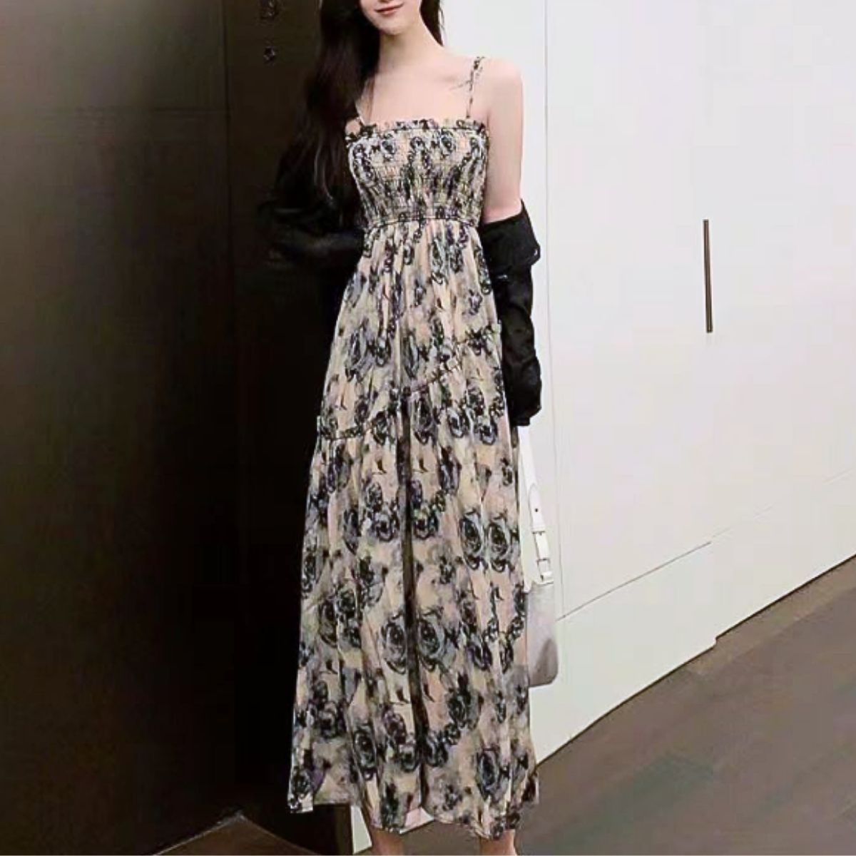 Dress/花総柄ロングワンピース ST/No.22135
