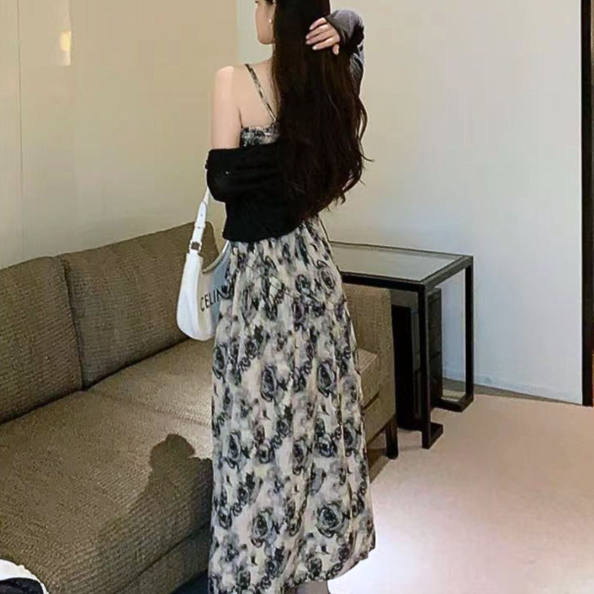 Dress/花総柄ロングワンピース ST/No.22135