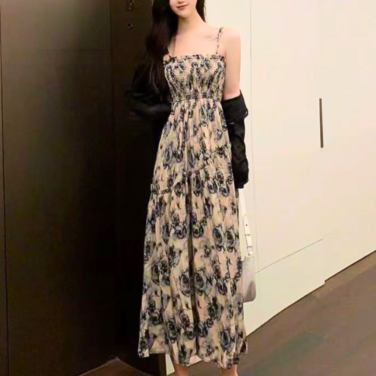 Dress/花総柄ロングワンピース ST/No.22135