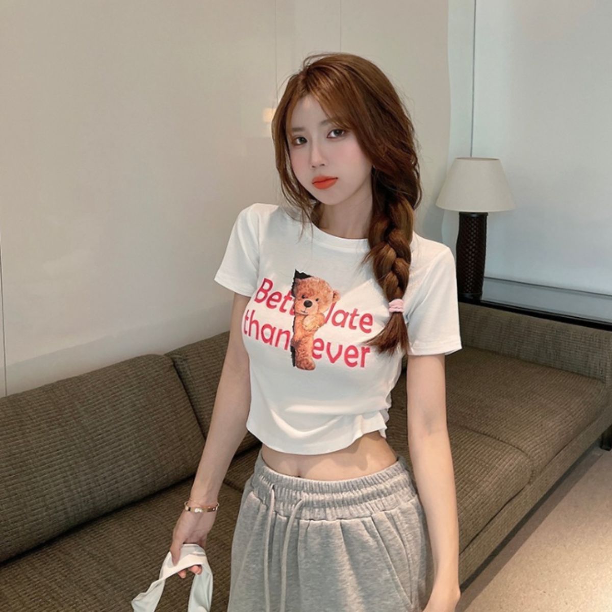 T-Shirts/ベアプリントショートTシャツ ST/No.22141