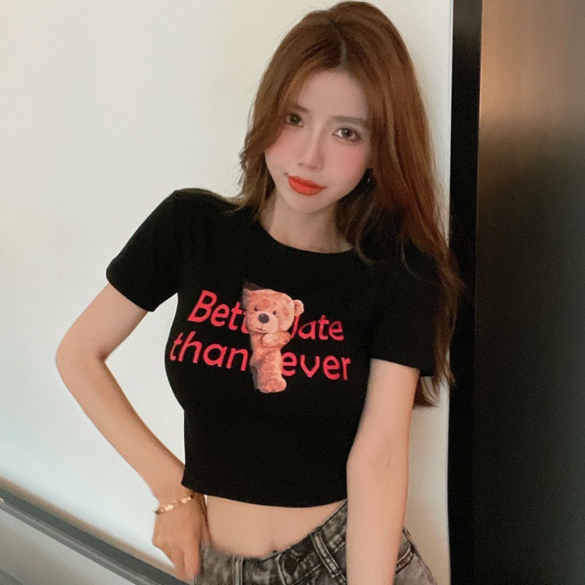T-Shirts/ベアプリントショートTシャツ ST/No.22141