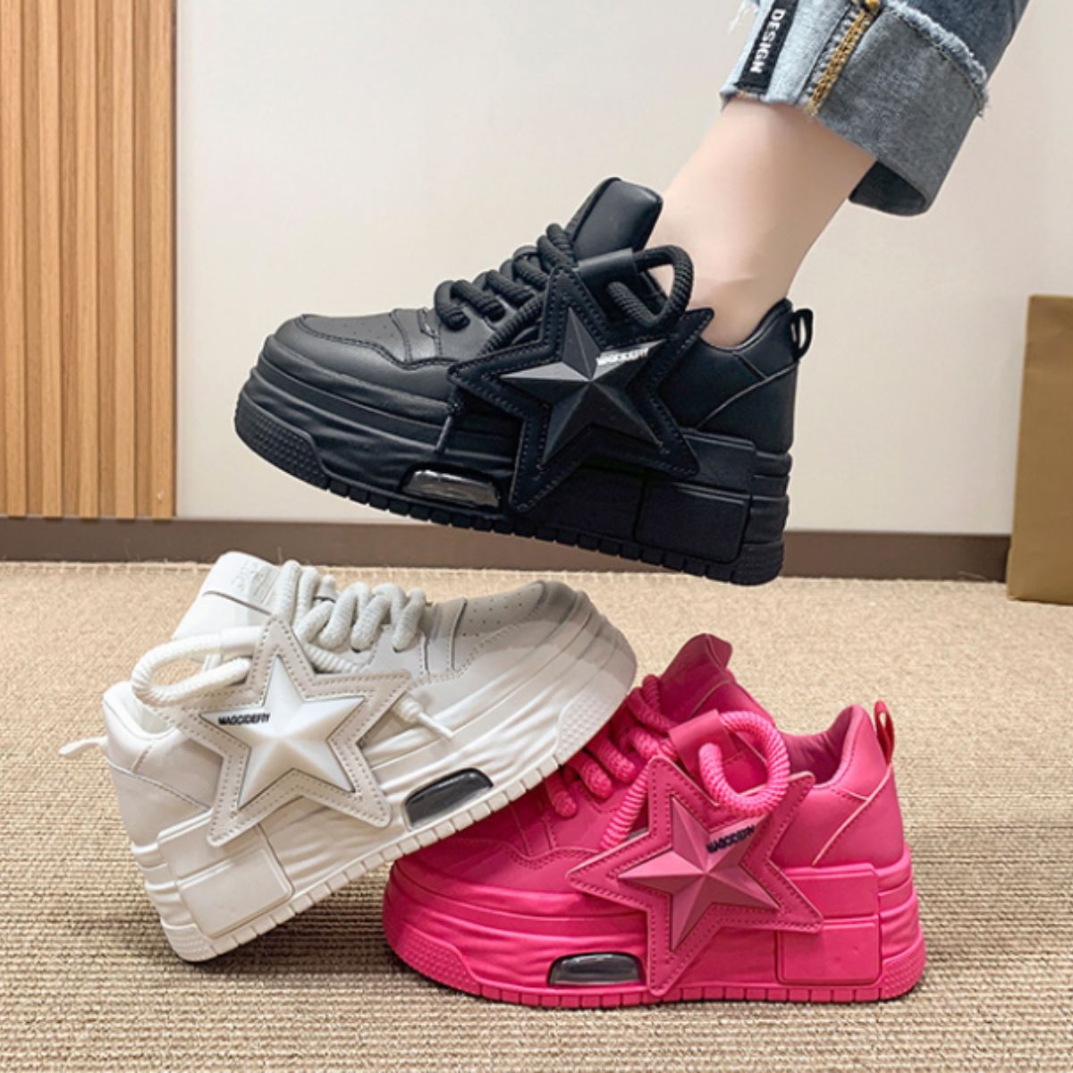 Sneaker/スターモチーフダッドシューズ ST/No.22143