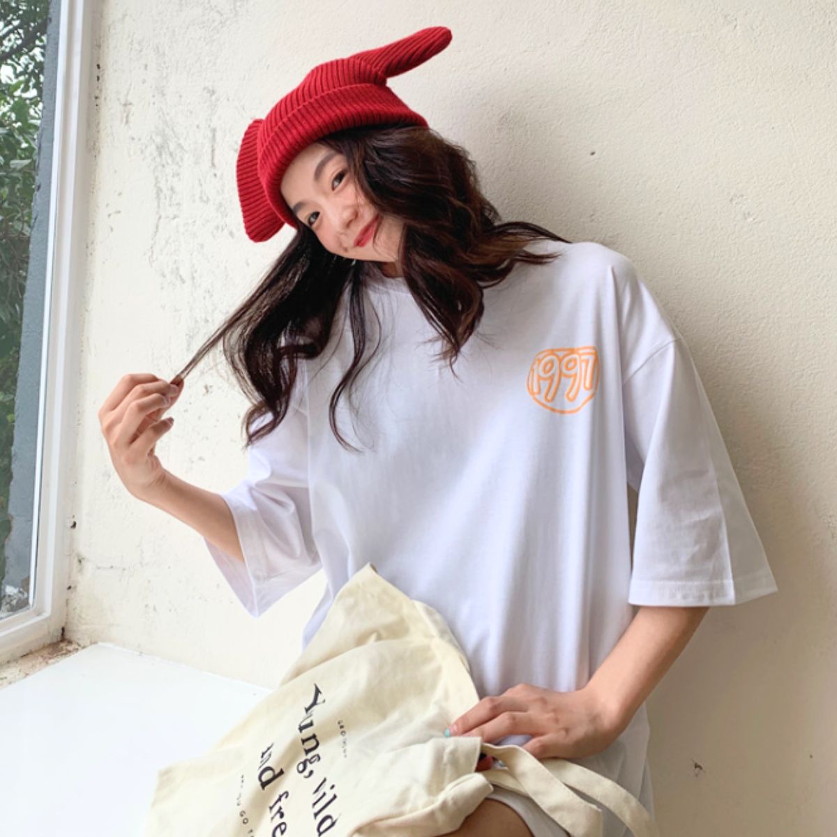 T-Shirts/ポップカラーイラストTシャツ ST/No.22147