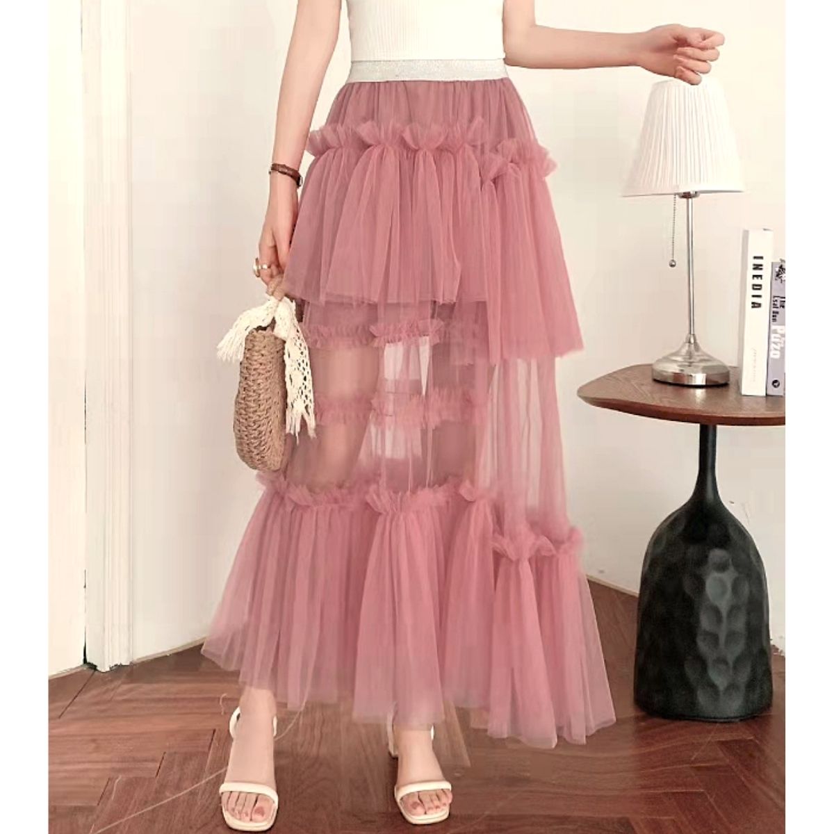 Skirt/ティアードシアーチュールスカート ST/No.22148