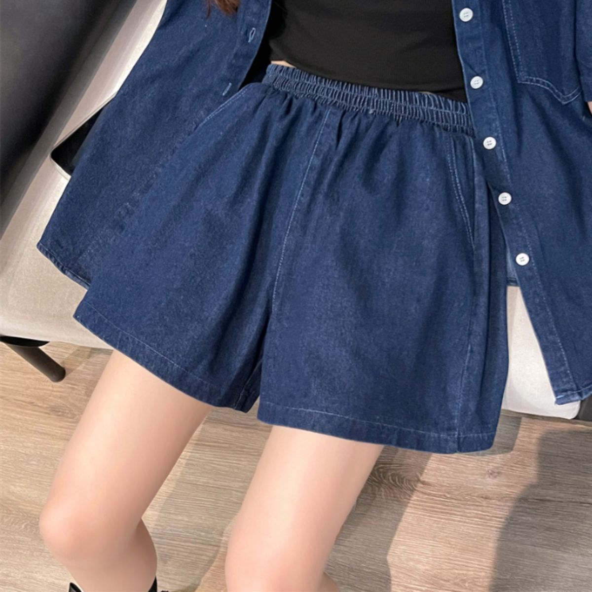 SetUp/ショートデニムセットアップ ST/No.22151