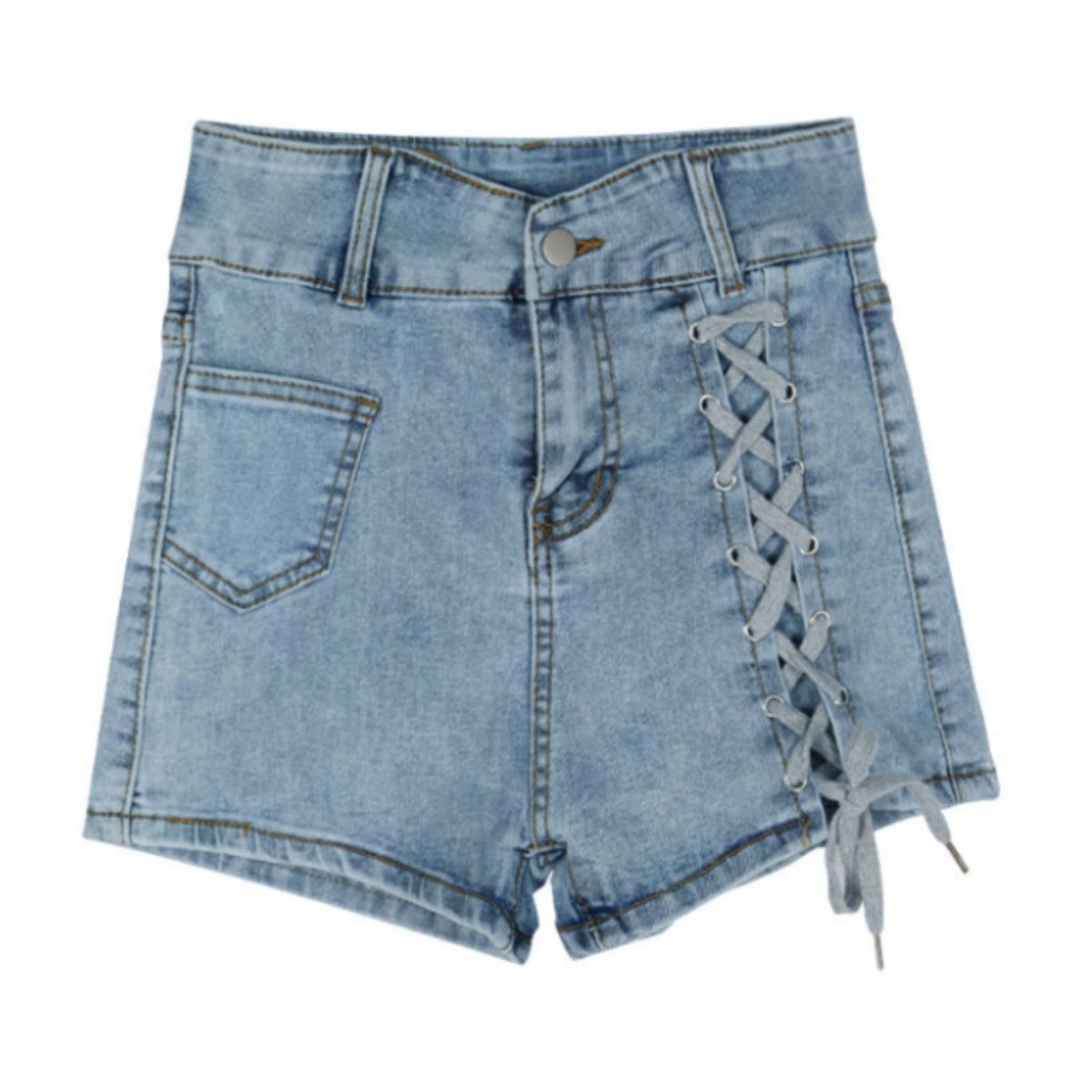 Pants/編み上げデザインショートパンツ ST/No.22152