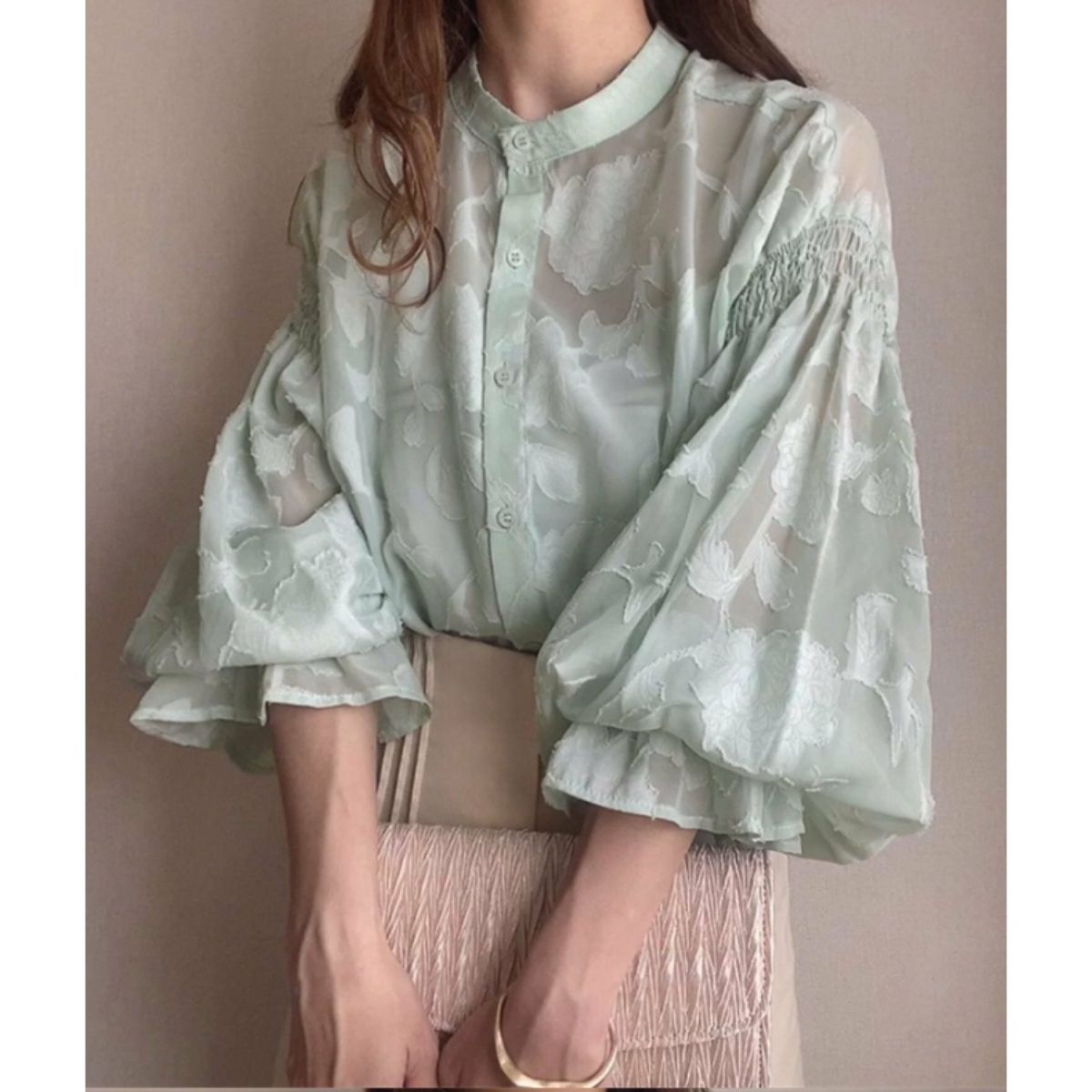 Blouse/ジャガードシアーブラウス ST/No.22153