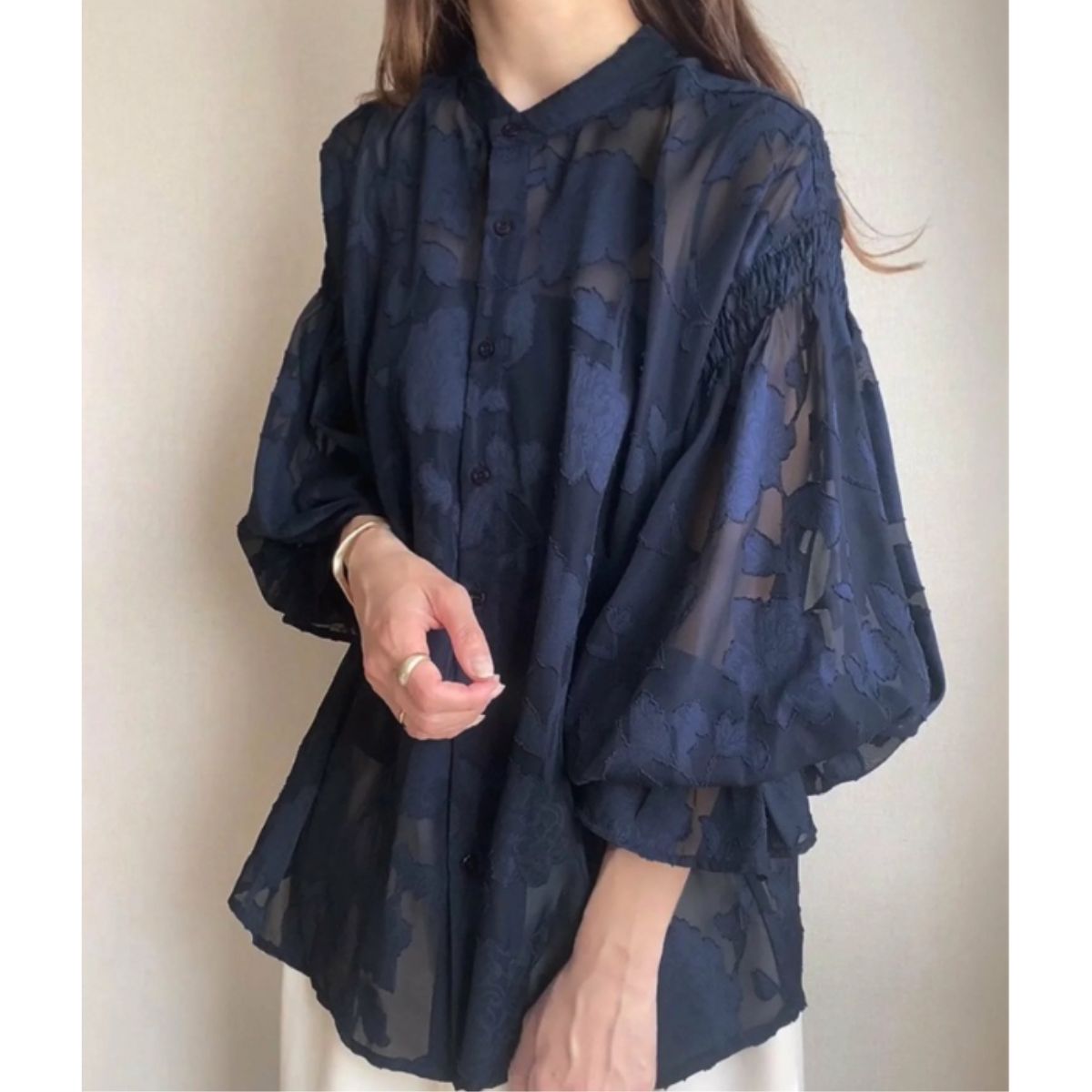 Blouse/ジャガードシアーブラウス ST/No.22153