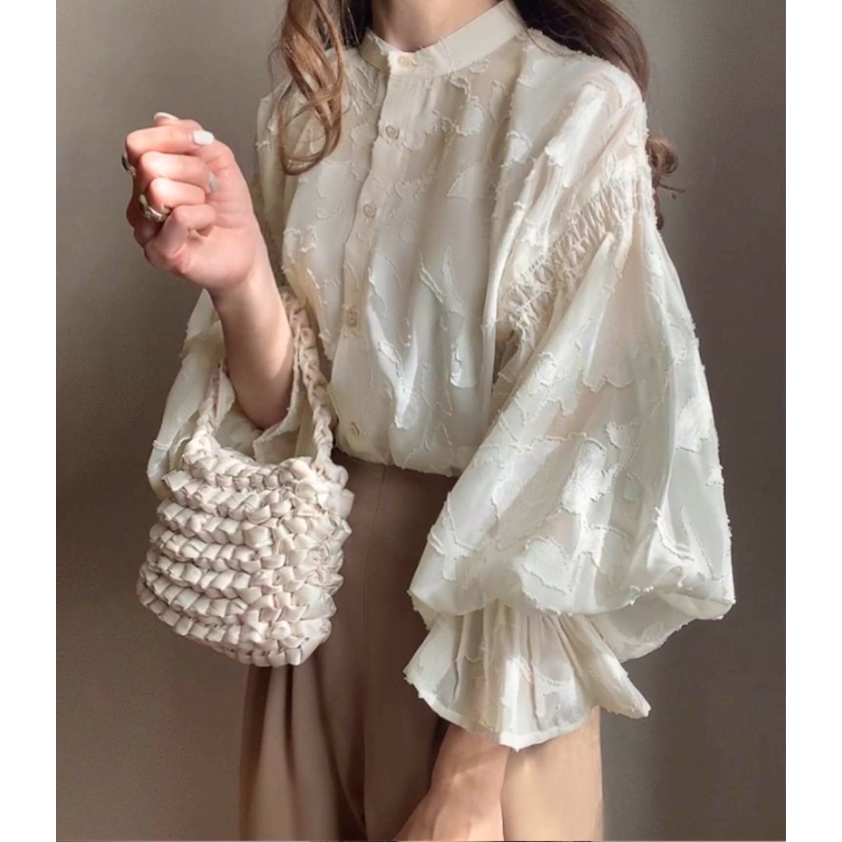 Blouse/ジャガードシアーブラウス ST/No.22153