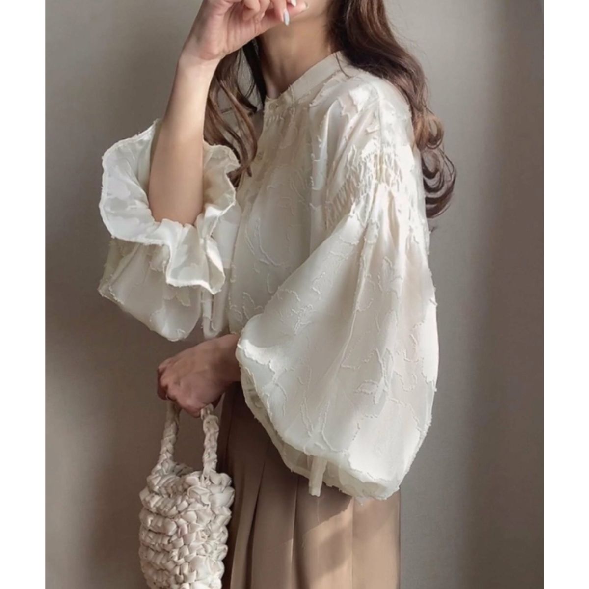 Blouse/ジャガードシアーブラウス ST/No.22153