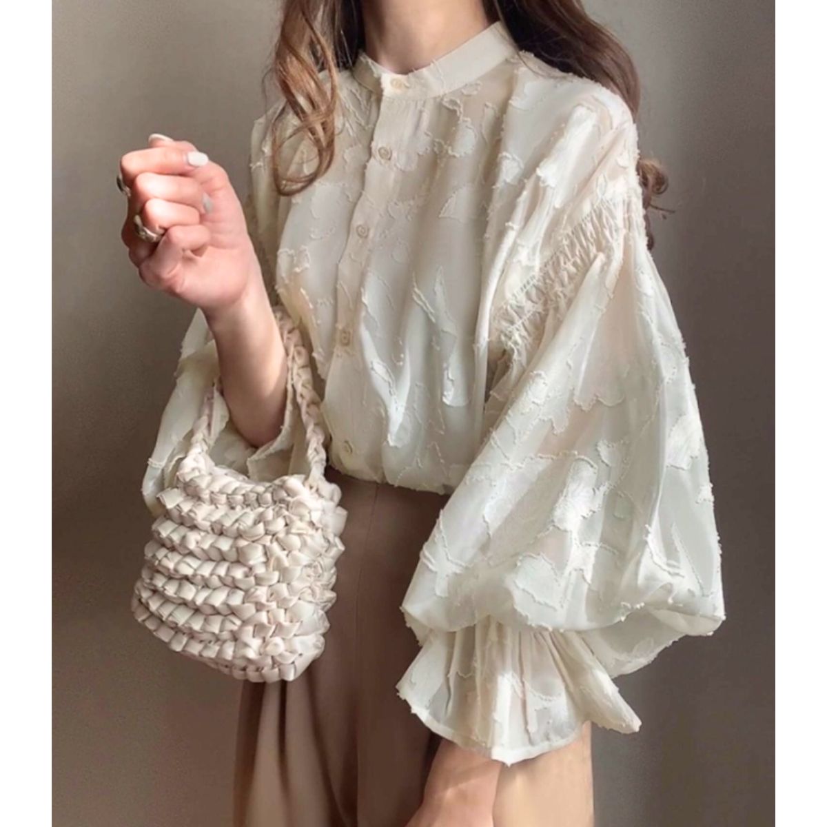 Blouse/ジャガードシアーブラウス ST/No.22153