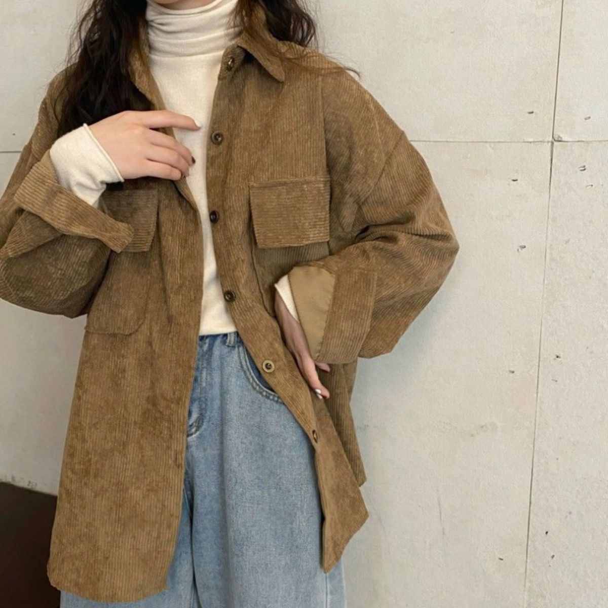 Shirts/コーデュロイオーバーシャツ ST/No.22185