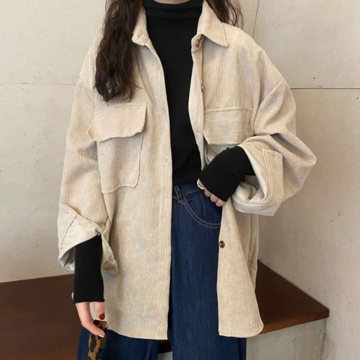 Shirts/コーデュロイオーバーシャツ ST/No.22185