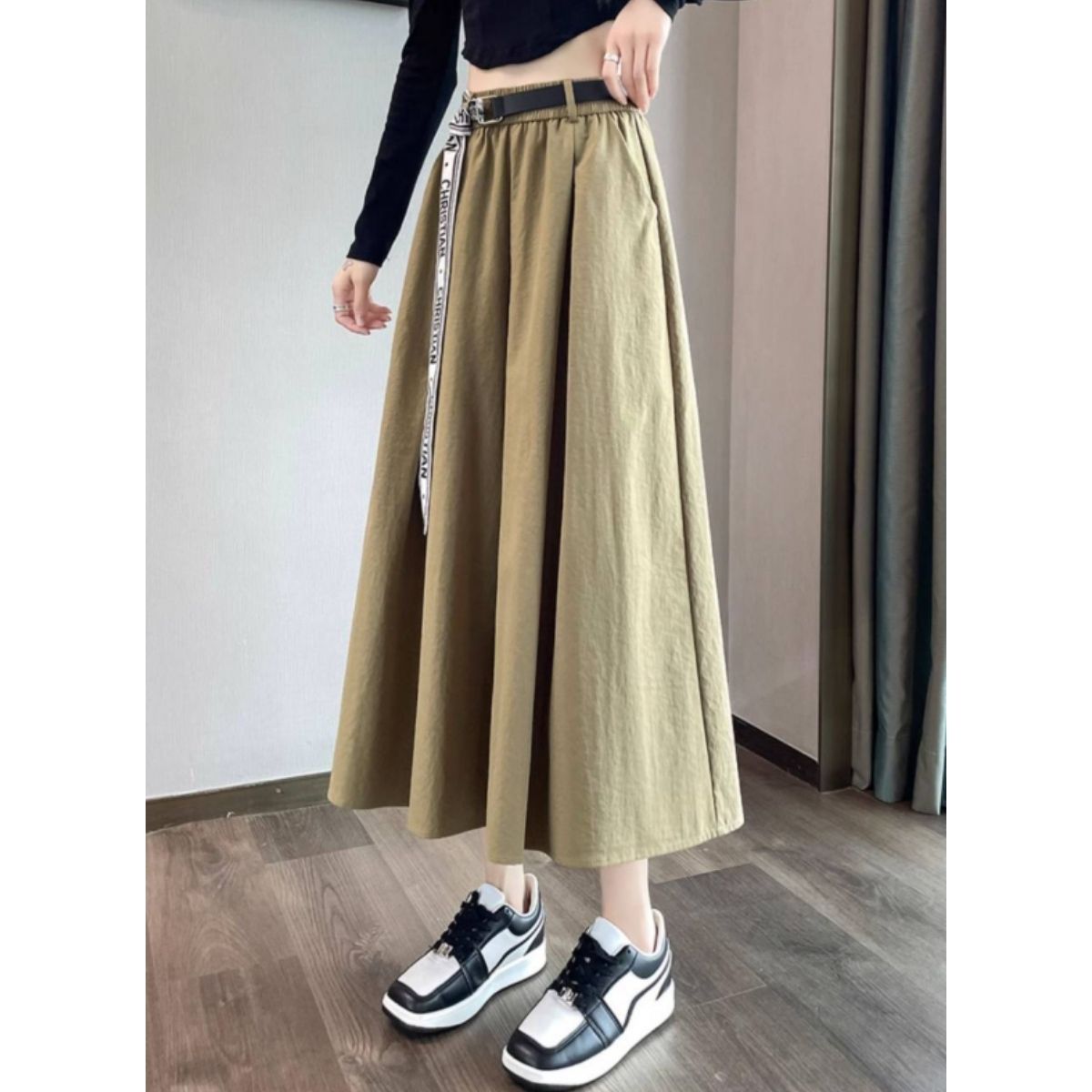 Pants/ロゴベルトリラックススカーチョ ST/No.22190