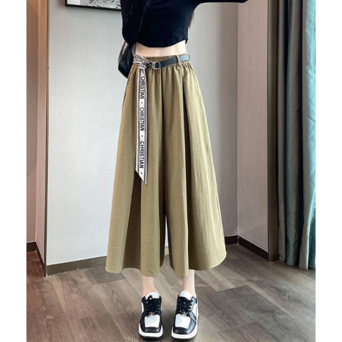 Pants/ロゴベルトリラックススカーチョ ST/No.22190