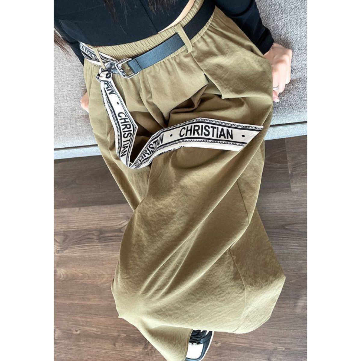 Pants/ロゴベルトリラックススカーチョ ST/No.22190