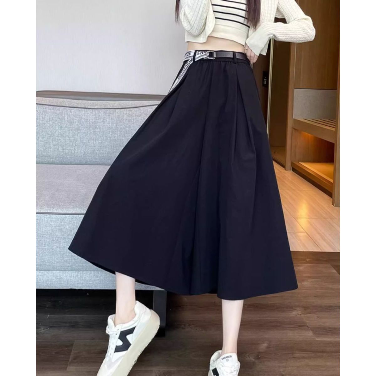 Pants/ロゴベルトリラックススカーチョ ST/No.22190