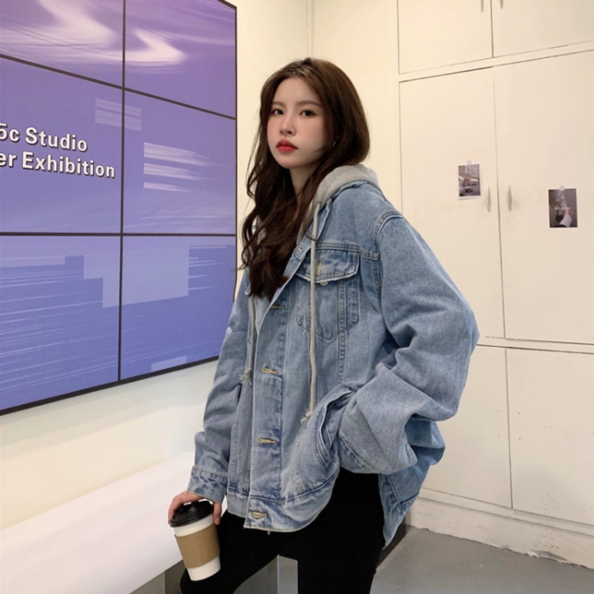 Jacket/フード付きデニムジャケット ST/No.22196