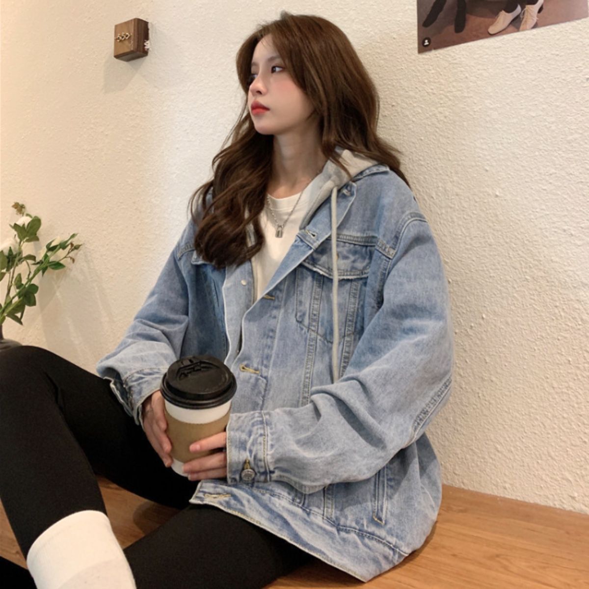 Jacket/フード付きデニムジャケット ST/No.22196