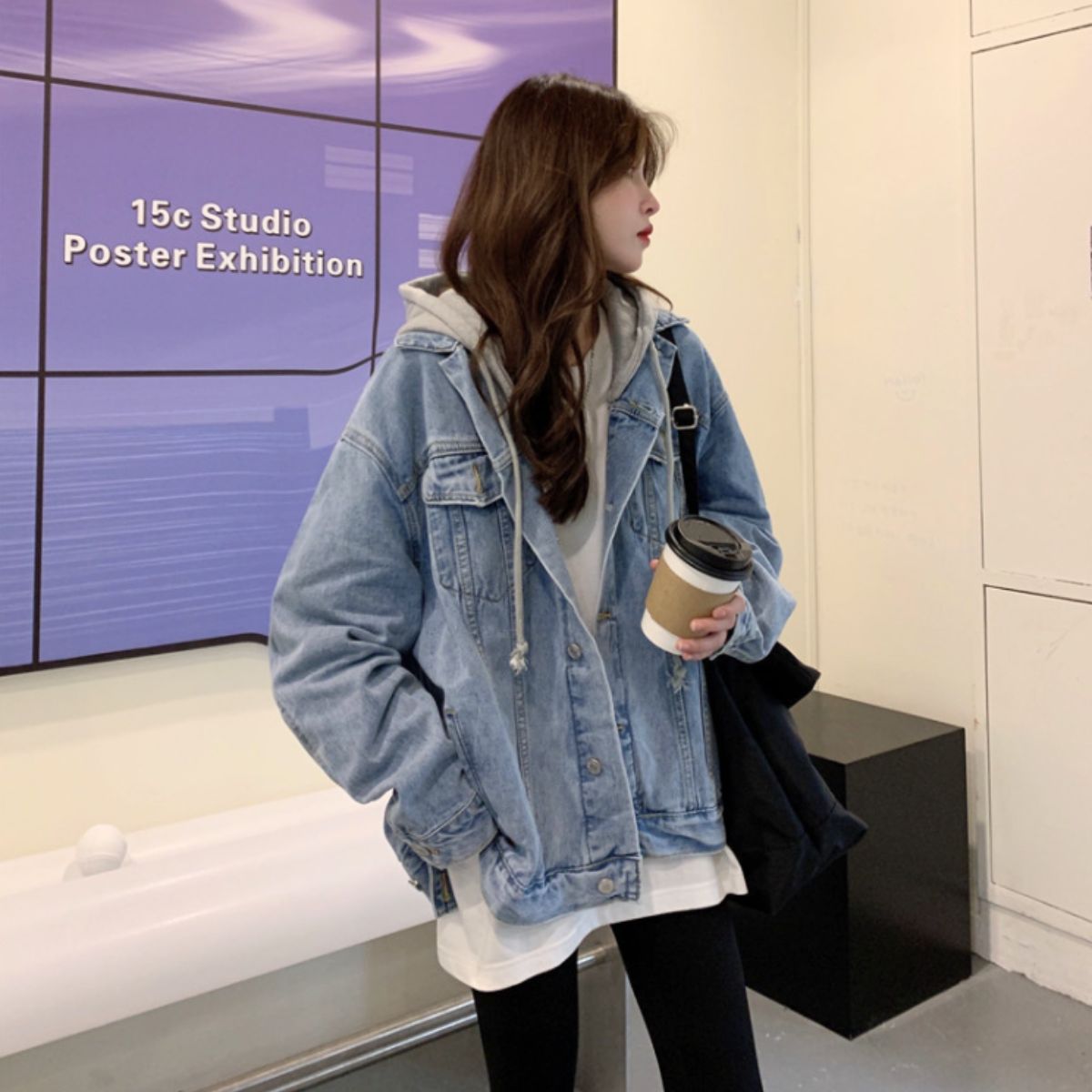 Jacket/フード付きデニムジャケット ST/No.22196