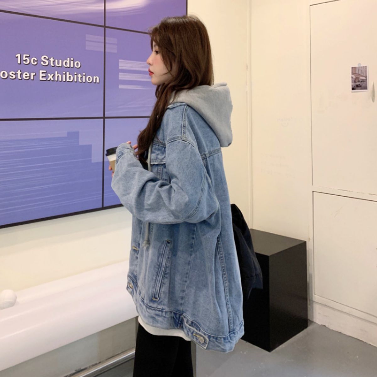 Jacket/フード付きデニムジャケット ST/No.22196