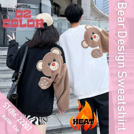 Tops/くまスリーブ裏起毛トレーナー ST/No.22202