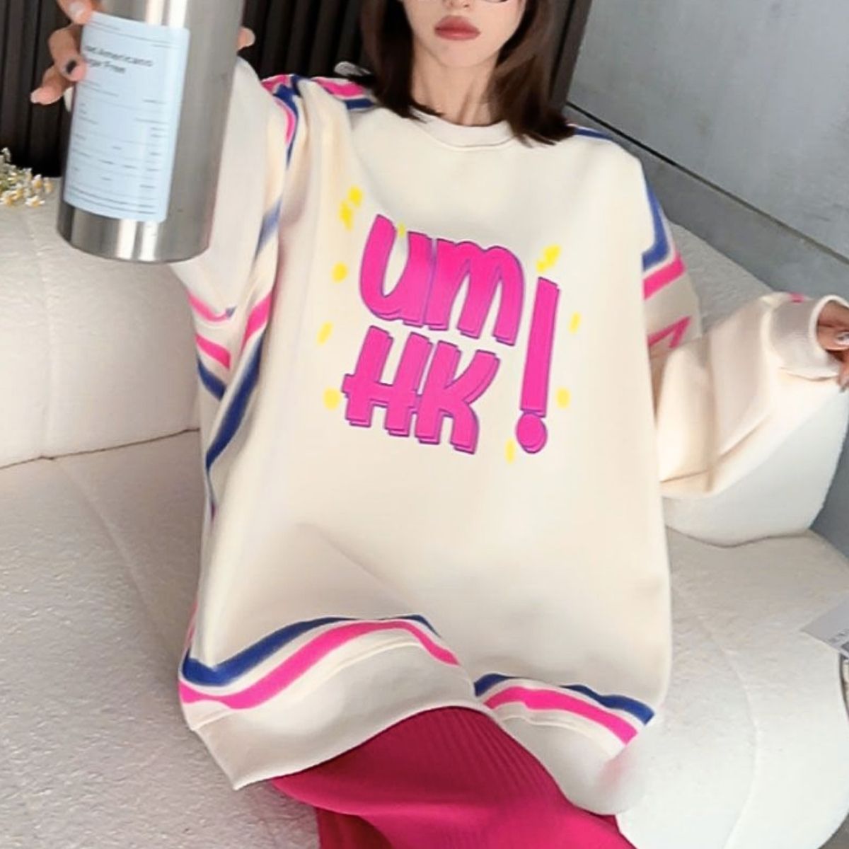 Tops/POPビッグシルエットトレーナー ST/No.22208