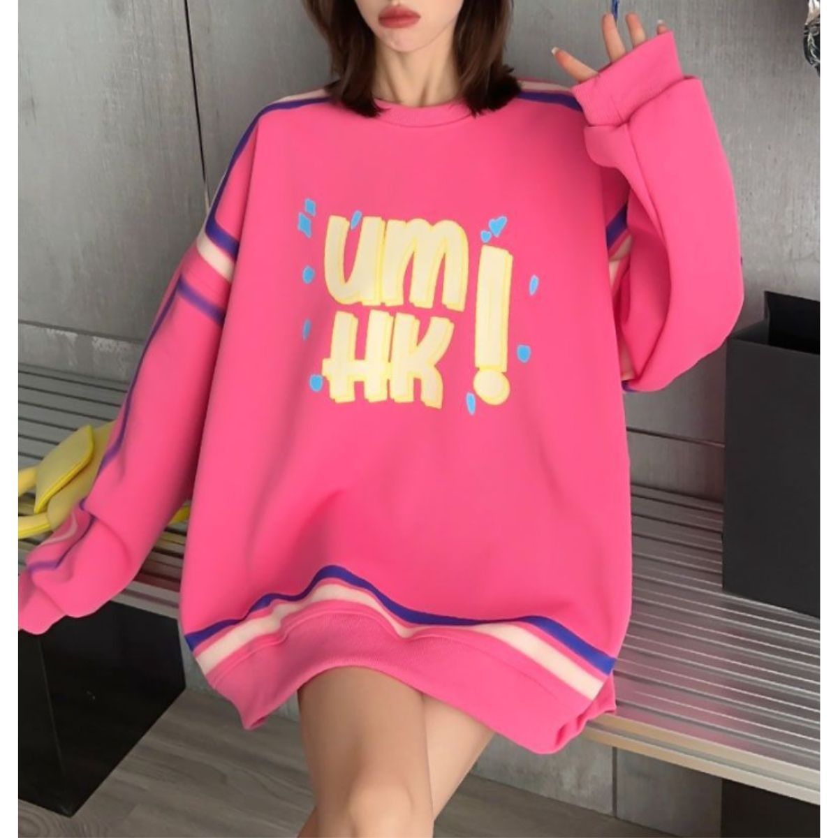 Tops/POPビッグシルエットトレーナー ST/No.22208