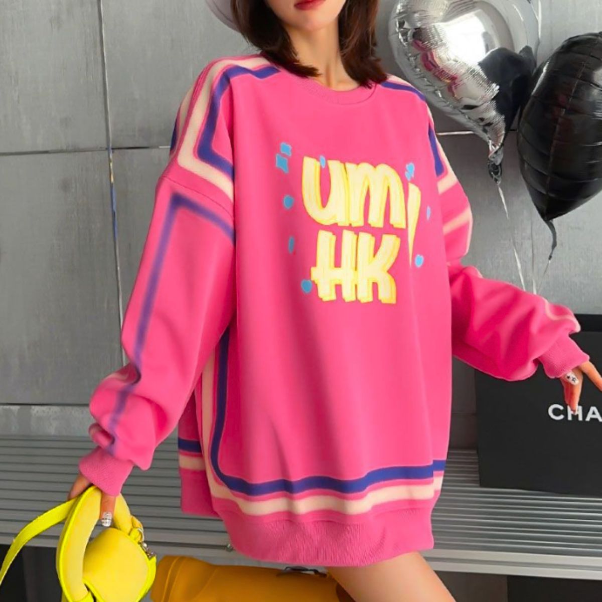 Tops/POPビッグシルエットトレーナー ST/No.22208