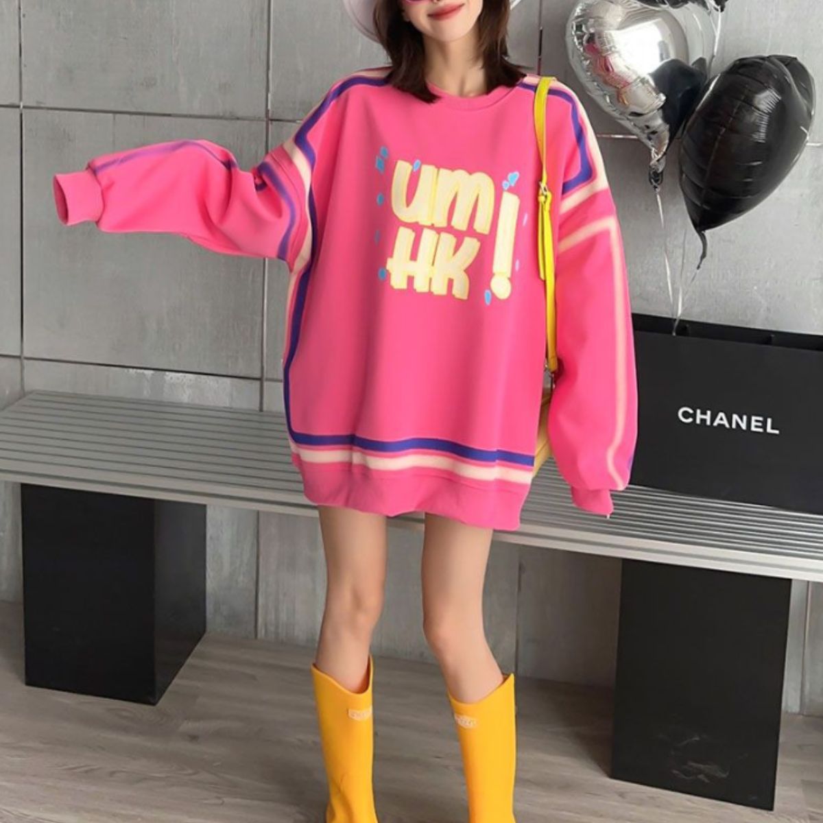 Tops/POPビッグシルエットトレーナー ST/No.22208