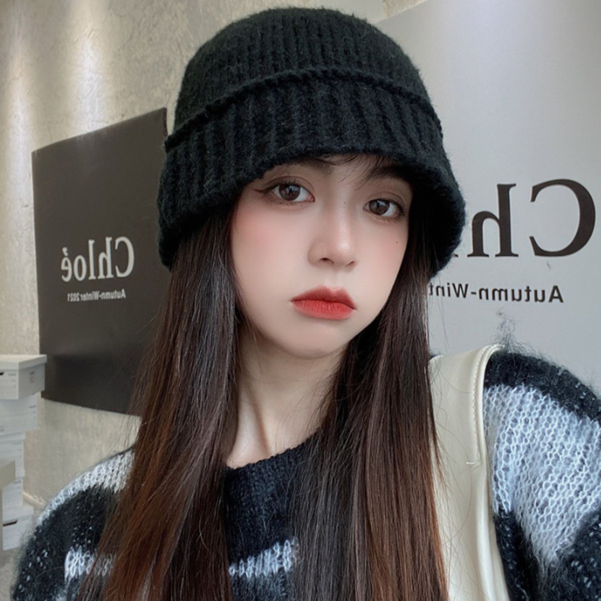 Hat/ニットバケットハット ST/No.22213