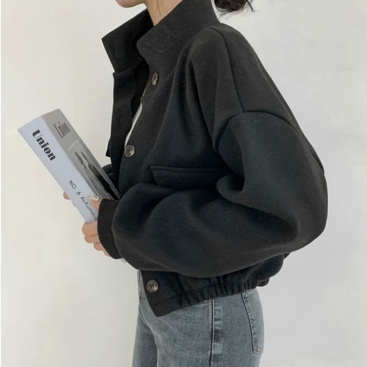 Blouson/ウールタッチショートブルゾン ST/No.22217
