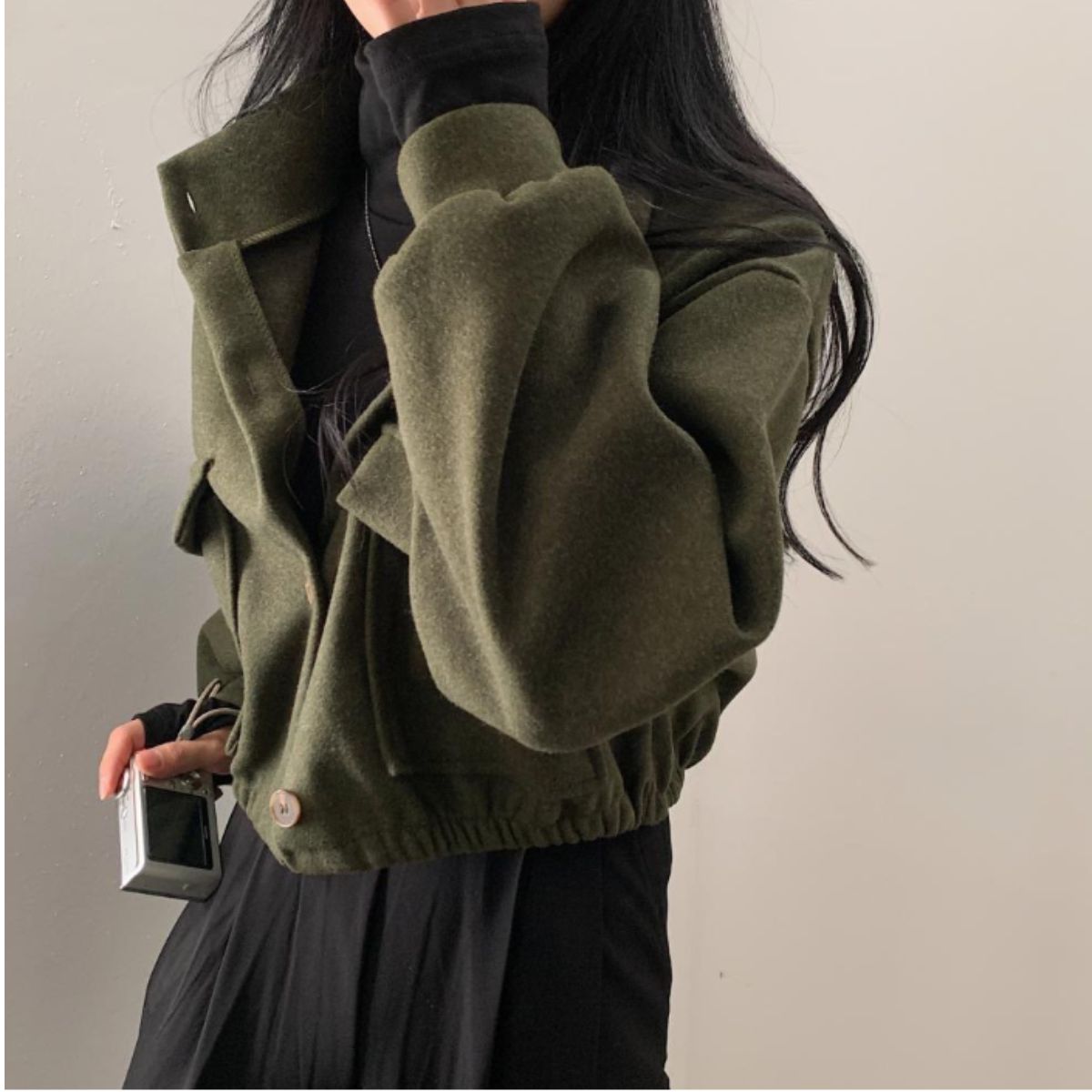 Blouson/ウールタッチショートブルゾン ST/No.22217