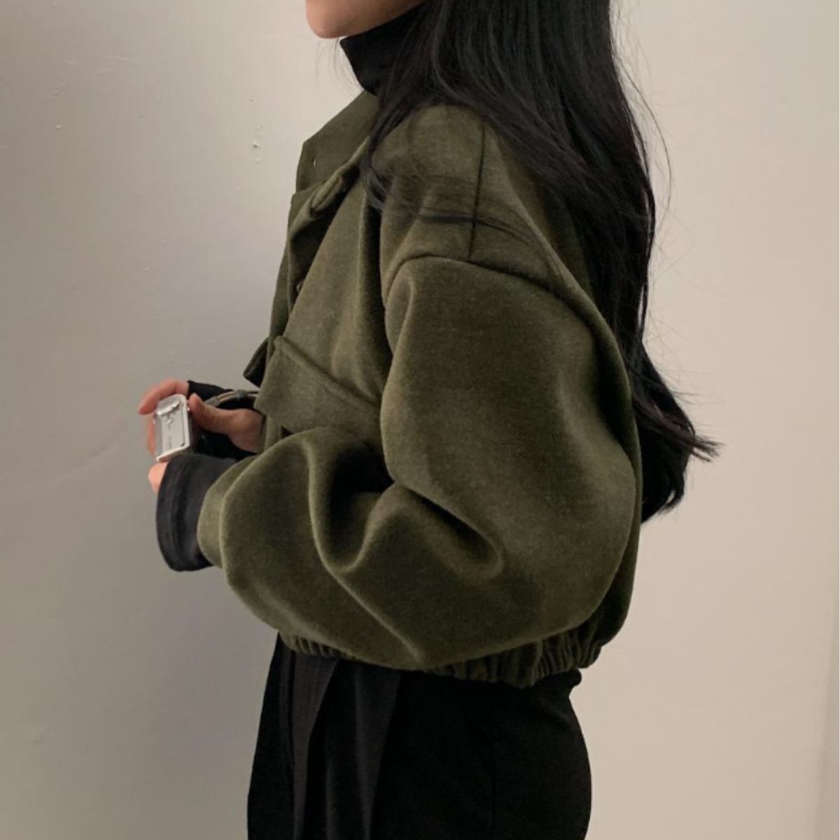Blouson/ウールタッチショートブルゾン ST/No.22217