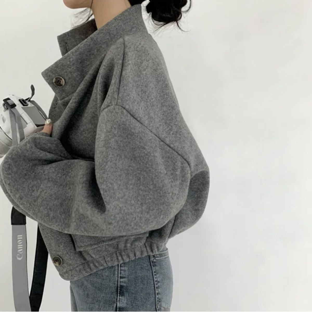 Blouson/ウールタッチショートブルゾン ST/No.22217