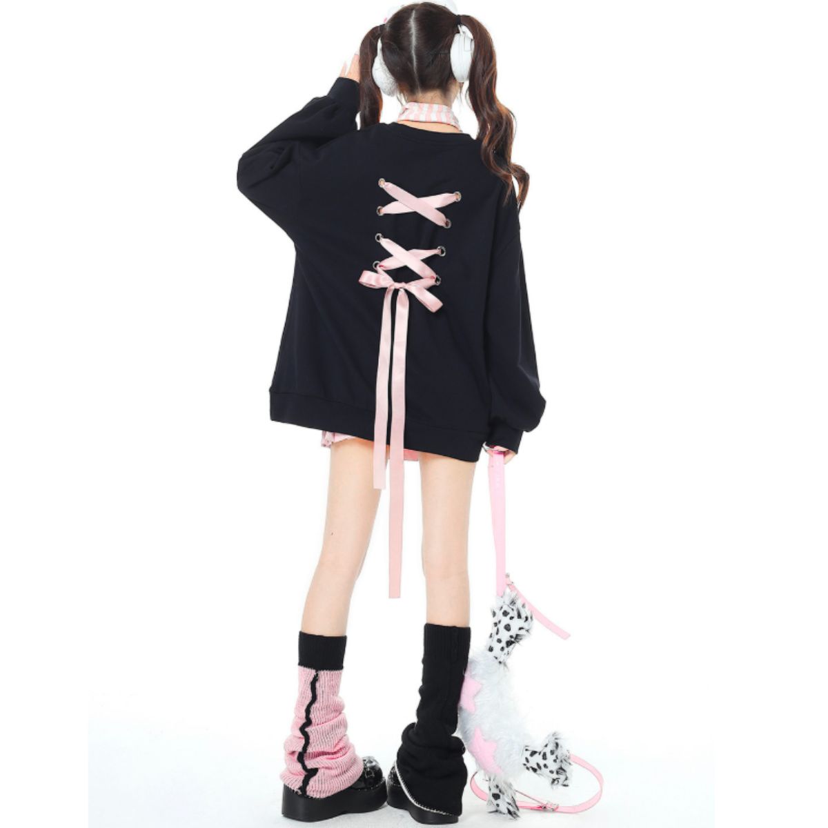 Tops/バックリボンデザインプルオーバー ST/No.22218