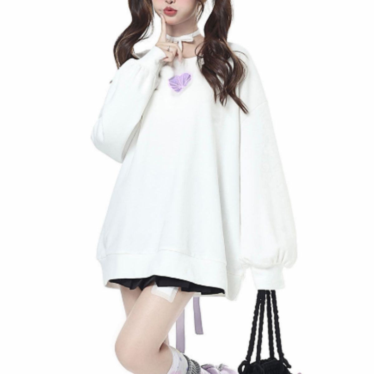 Tops/バックリボンデザインプルオーバー ST/No.22218