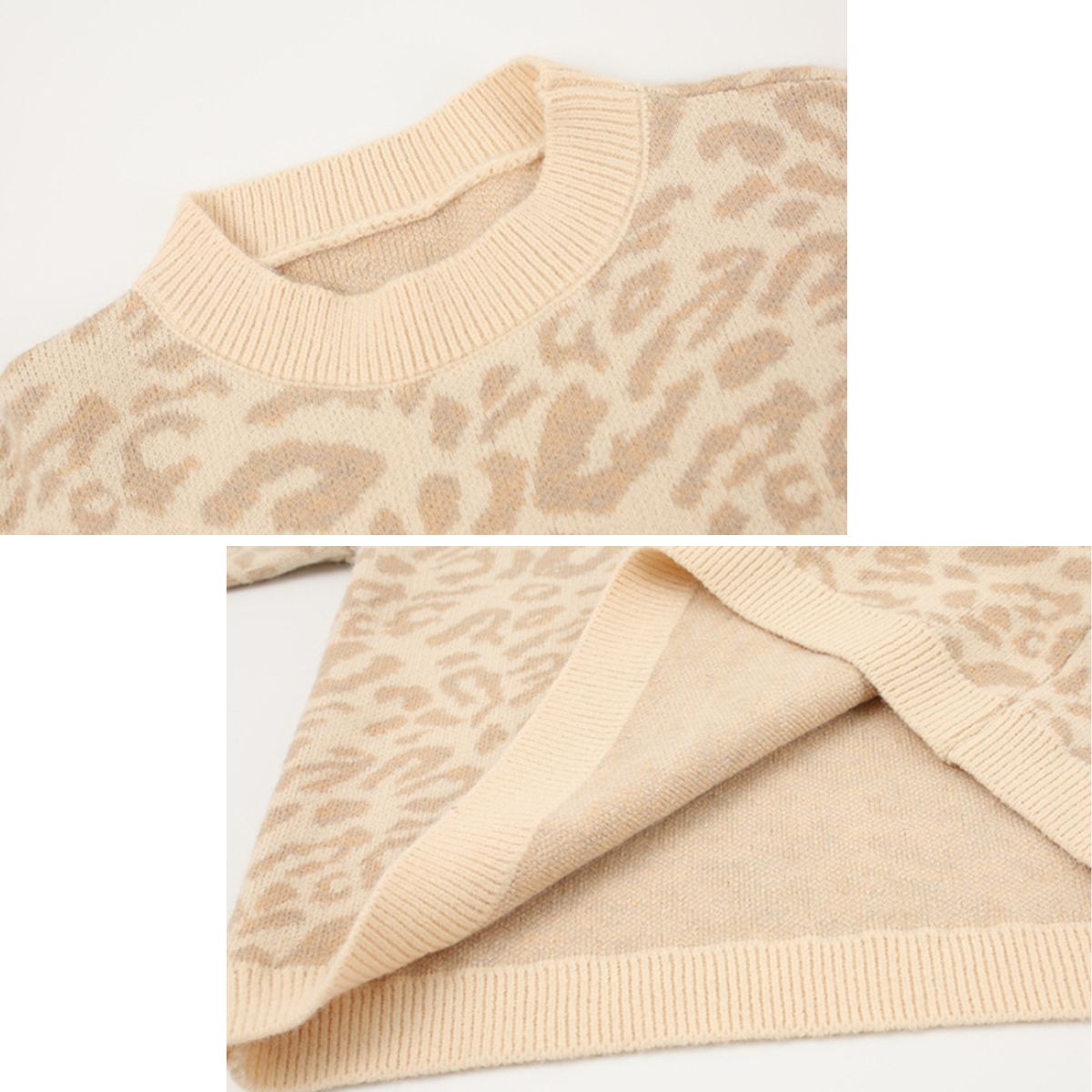 Knit/カラーレオパードニットトップス ST/No.22225