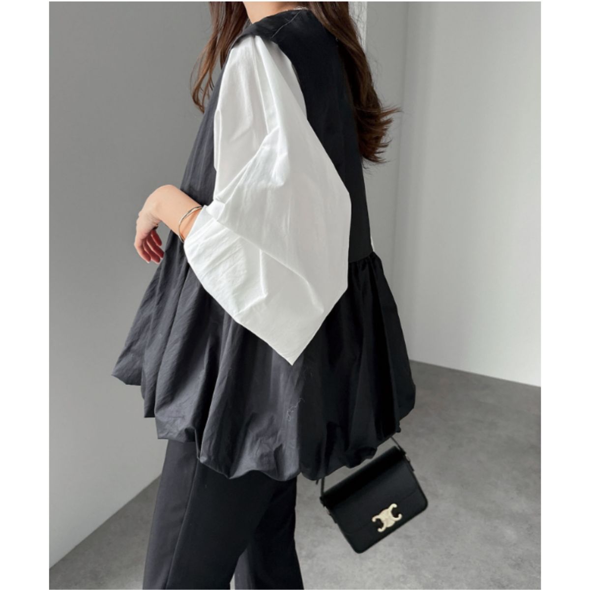 Vest/ペプラムジップアップベスト ST/No.22240