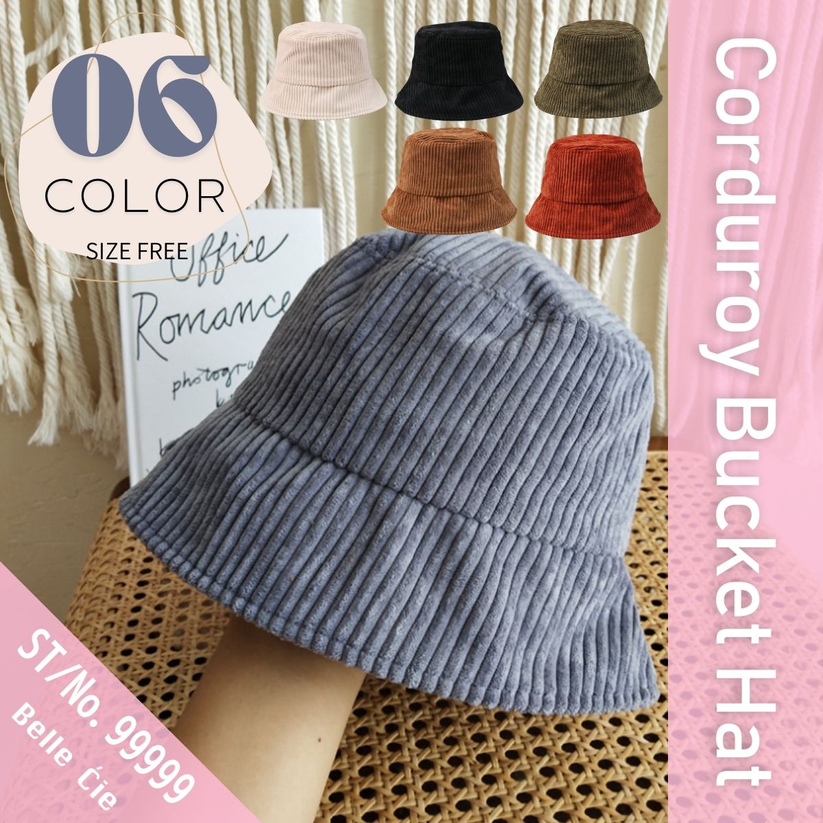 Hat/コーデュロイバケットハット ST/No.22241