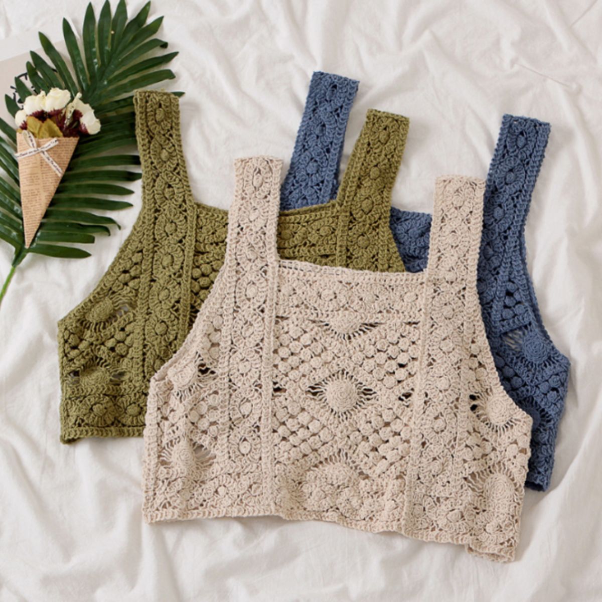 Tops/ナチュラルクロシェビスチェ ST/No.22242