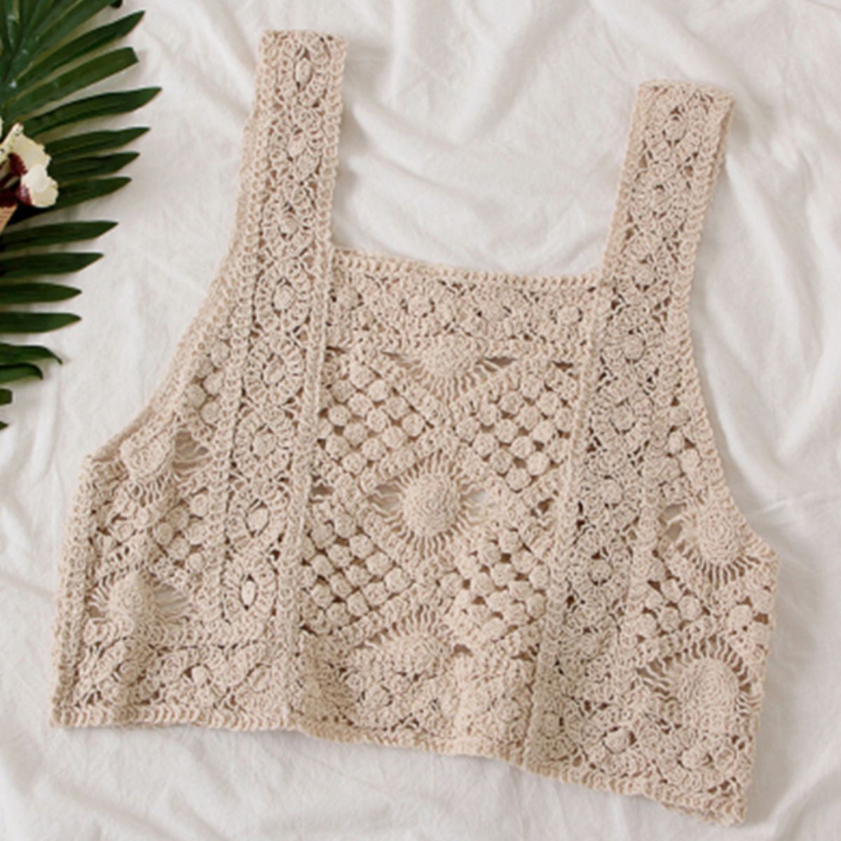 Tops/ナチュラルクロシェビスチェ ST/No.22242